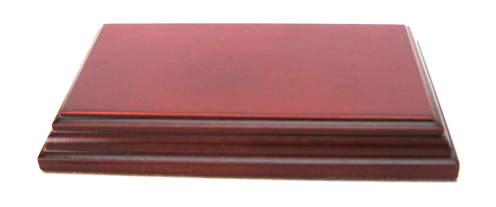 WOODEN BASE Rectangular 12x6 Mahogany 