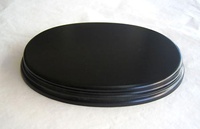 WOODEN BASE Oval 17x11 Black