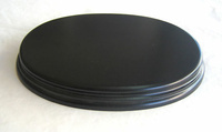 WOODEN BASE Oval 20x14 Black