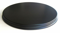 WOODEN BASE Oval 26x18 Black