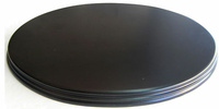 WOODEN BASE Oval 32x20 Black