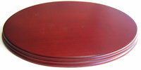 WOODEN BASE Oval 32x20 Mahogany