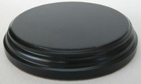 WOODEN BASE Round 10cm Black