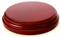 WOODEN BASE Round 10cm Mahogany