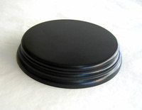 WOODEN BASE Round 11cm Black