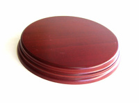 WOODEN BASE Round 11cm Mahogany