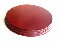 WOODEN BASE Round 18cm Mahogany