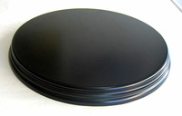 WOODEN BASE Round 20cm Black