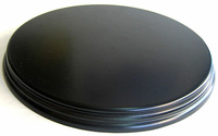 WOODEN BASE Round 24cm Black