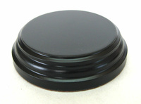 WOODEN BASE Round 4,5cm Black