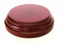 WOODEN BASE Round 4,5cm Mahogany