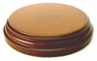 WOODEN BASE Round 6,5CM Hazel