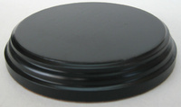 WOODEN BASE Round 6,5cm Black