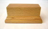 WOODEN BASE STAND Rectangular 10x4 Beech