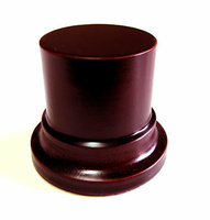 WOODEN BASE STAND Round 4,5cm Mahogany