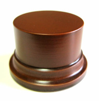 WOODEN BASE STAND Round 6,5cm Hazel