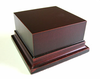 WOODEN BASE STAND Square 8x8 Mahogany