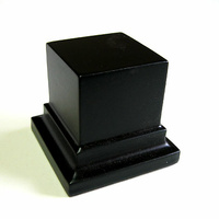 PEANA PEDESTAL Cuadrada 4x4 Negro