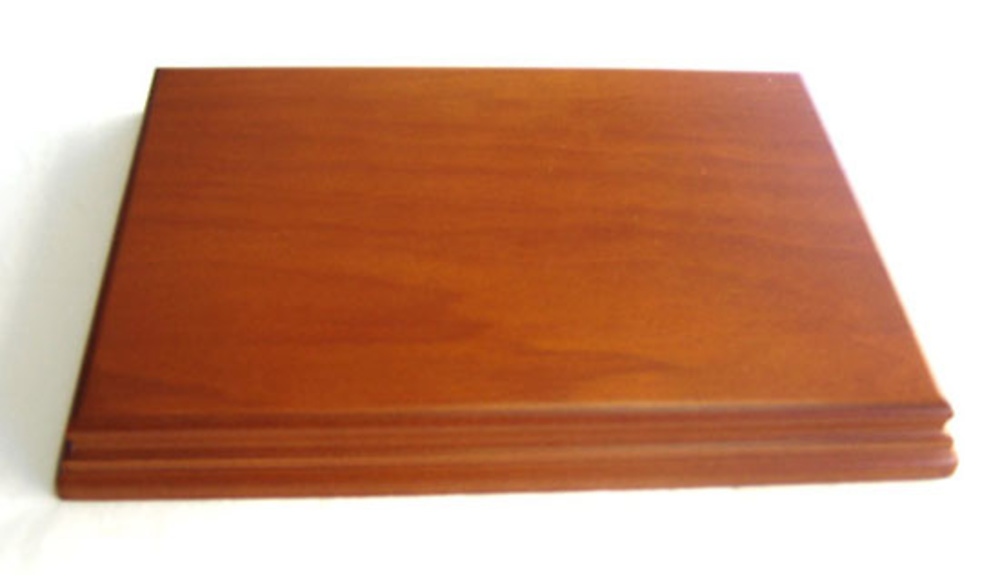 Peana madera ovalada natural - Mibodaeninternet