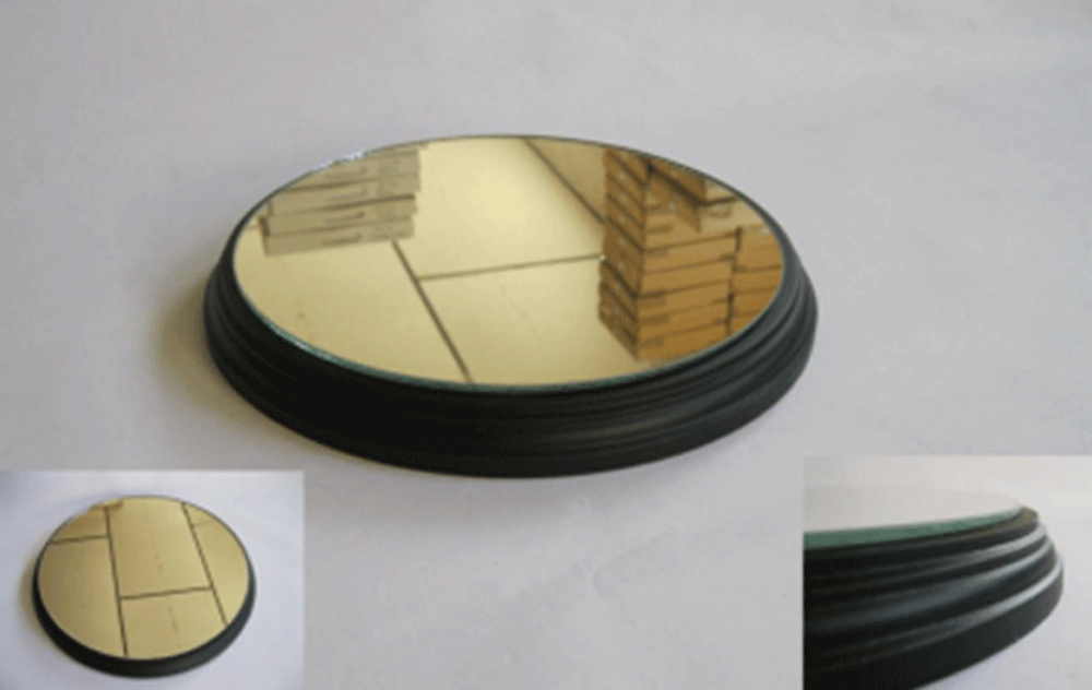 WOODEN BASE round 21cm for airplanes 