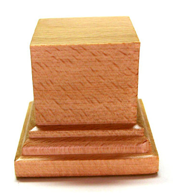 PEANA PEDESTAL Rectangular 12x6 Avellana - Peanas de madera para modelismo,  Peana/Pedestal DM para miniaturas/warhammer 